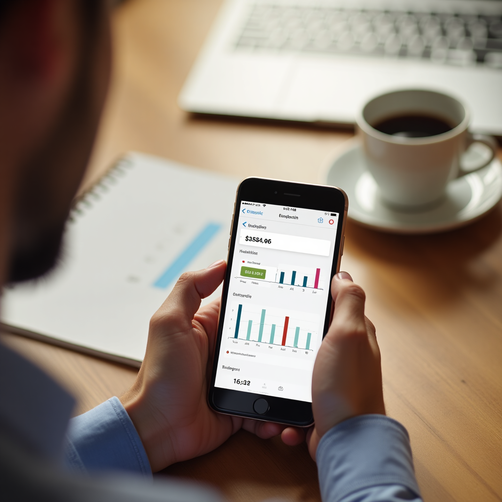 Expense tracking method visualization